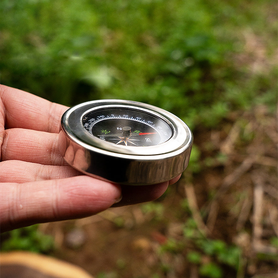 Outdoor MA-WY-049 little compass stainless steel multifunctional directional off-road equipment supplies