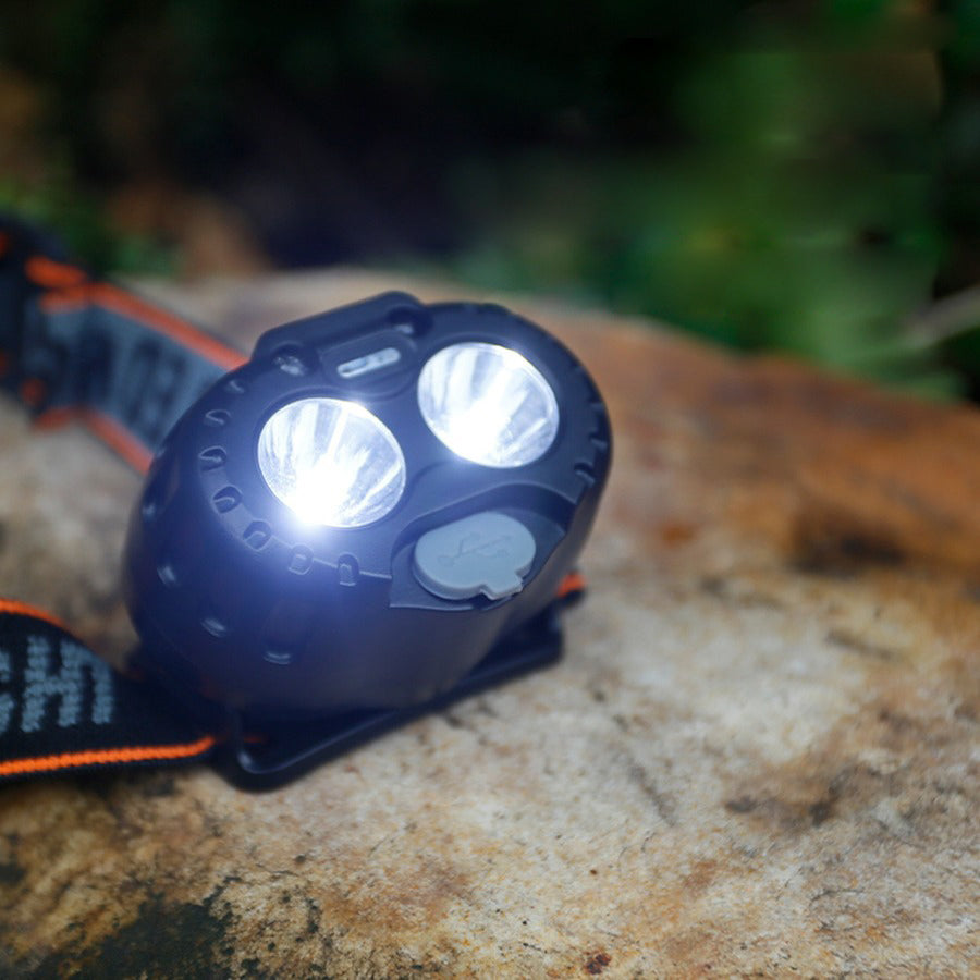 Masalong Outdoor MA-WY-053 LED ultra bright rechargeable long endurance strong bald head wearable induction headlight small portable night fishing light