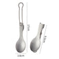 Outdoor pure titanium MA-XXT-006 folding spoon fork set camping portable titanium tableware soup spoon fork titanium alloy metal chopsticks spoon fork