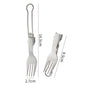 Outdoor pure titanium MA-XXT-006 folding spoon fork set camping portable titanium tableware soup spoon fork titanium alloy metal chopsticks spoon fork