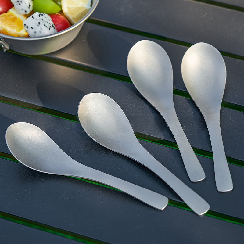 MA-XXT-007 Pure titanium and titanium alloy home travel portable e-commerce popular spoon
