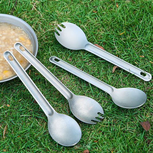 Titanium alloy MA-XXT-009 outdoor travel spoon fork hiking camping