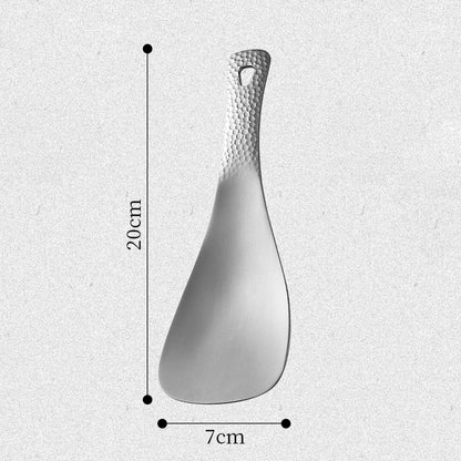 Colher de titânio puro, MA-XXT-010, classificação de pratos, colher de congee, colher doméstica, macarrão, colher de titânio