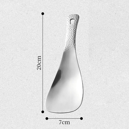 Colher de titânio puro, MA-XXT-010, classificação de pratos, colher de congee, colher doméstica, macarrão, colher de titânio