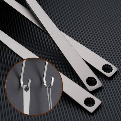 Four piece set of pure titanium tableware for home,MA-XXT-015 outdoor camping and picnicking. Set of cutlery, forks, spoons, and chopsticks