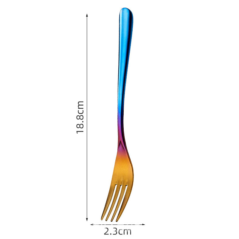 Pure titanium MA-XXT-016 outdoor home gradient color cutlery, forks, spoons, chopsticks, hiking portable travel tableware