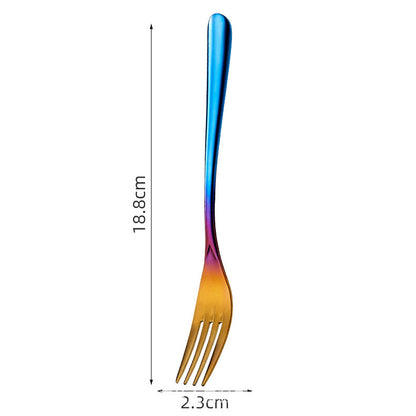 Pure titanium MA-XXT-016 outdoor home gradient color cutlery, forks, spoons, chopsticks, hiking portable travel tableware