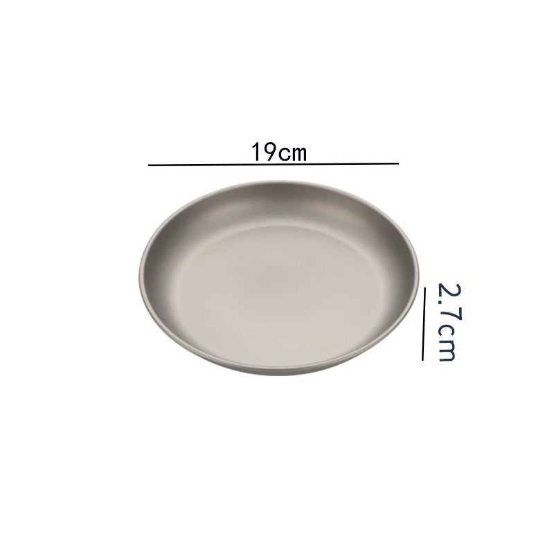 Placas de titânio puro, MA-XXT-020 utensílios de piquenique para acampamento ao ar livre, placas de liga de titânio, placas de cozimento a vapor, placas de vegetais domésticos, placas de titânio