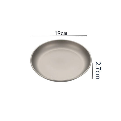 Placas de titânio puro, MA-XXT-020 utensílios de piquenique para acampamento ao ar livre, placas de liga de titânio, placas de cozimento a vapor, placas de vegetais domésticos, placas de titânio