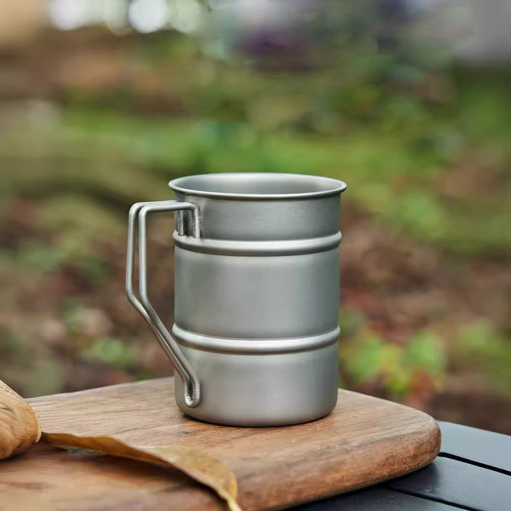 Pure titanium beer cup,MA-XXT-022 ultra light ta1, pure titanium travel express cup, mug, water cup