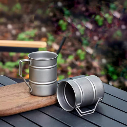 Pure titanium beer cup,MA-XXT-022 ultra light ta1, pure titanium travel express cup, mug, water cup