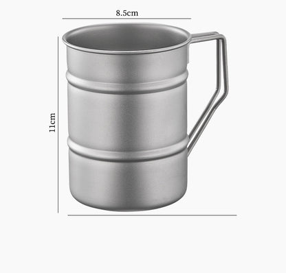 Pure titanium beer cup,MA-XXT-022 ultra light ta1, pure titanium travel express cup, mug, water cup