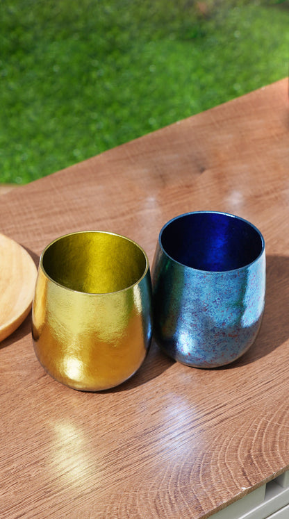 Pure titanium goose egg cup, MA-XXT-031 simple cup, natural color mouth cup, restaurant thick beer cup, double-layer insulated home drinking tea cup