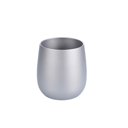 Pure titanium goose egg cup, MA-XXT-031 simple cup, natural color mouth cup, restaurant thick beer cup, double-layer insulated home drinking tea cup