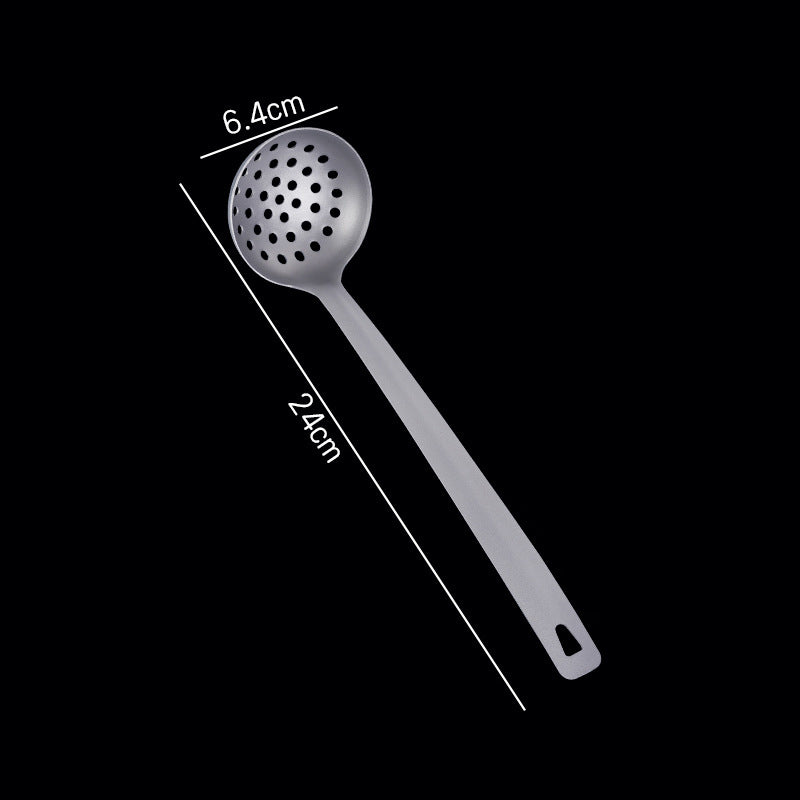 Pure Titanium MA-XXT-032 Modern Simple High Temperature Resistant Soup Spoon Hot Pot Spoon Set