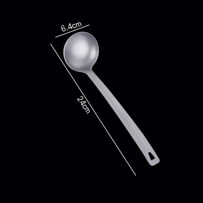 Pure Titanium MA-XXT-032 Modern Simple High Temperature Resistant Soup Spoon Hot Pot Spoon Set
