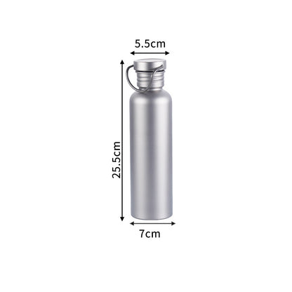 Garrafa de água esportiva para ciclismo ao ar livre de titânio puro, garrafa de água para acampamento de camada única MA-XXT-037, pode ferver água, garrafa de água para caminhadas