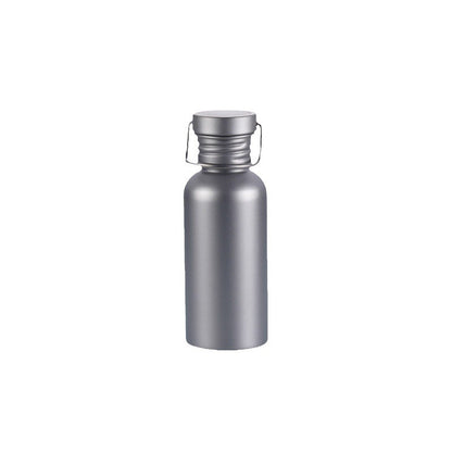 Garrafa de água esportiva para ciclismo ao ar livre de titânio puro, garrafa de água para acampamento de camada única MA-XXT-037, pode ferver água, garrafa de água para caminhadas