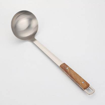 Pure titanium spatula, MA-XXT-043 soup spoon, household stir fry pan, spatula, Chinese style heat-resistant household kitchen cooking utensils