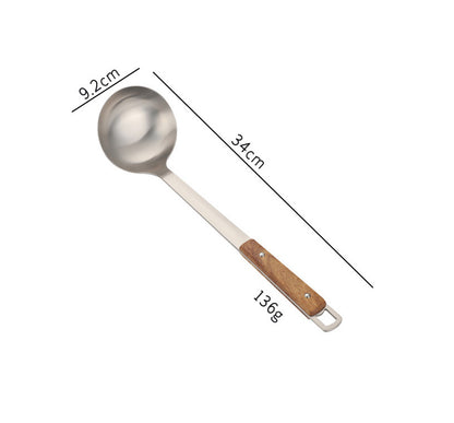 Pure titanium spatula, MA-XXT-043 soup spoon, household stir fry pan, spatula, Chinese style heat-resistant household kitchen cooking utensils