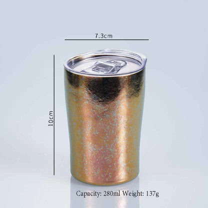 Vaso de agua para exteriores con microcristales de flor de hielo de titanio puro, copa de vino MA-XXT-044, vaso para bebidas frías, artículos para el hogar