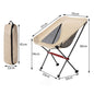 MA-YJ-002 Cadeira de lua de liga de alumínio portátil, cadeira de praia para acampamento, cadeira dobrável para áreas externas