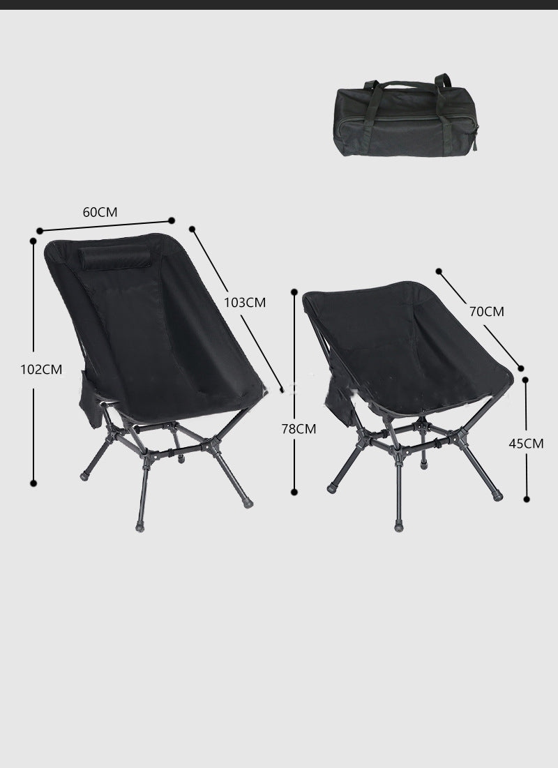 MA-YJ-005 Grande cadeira dobrável portátil para exterior feita de material de liga de alumínio, fácil de instalar e armazenar mesas e cadeiras