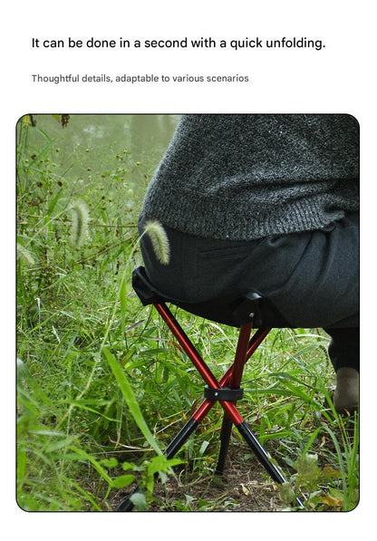 Masalong folding Stool 7075 Aluminum Alloy Outdoor Portable Triangular Stacking Camping Bench Fishing Stool