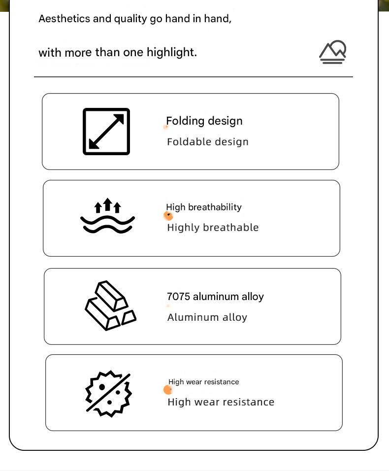 Masalong folding Stool 7075 Aluminum Alloy Outdoor Portable Triangular Stacking Camping Bench Fishing Stool