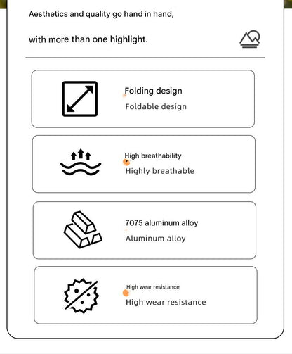 Masalong folding Stool 7075 Aluminum Alloy Outdoor Portable Triangular Stacking Camping Bench Fishing Stool