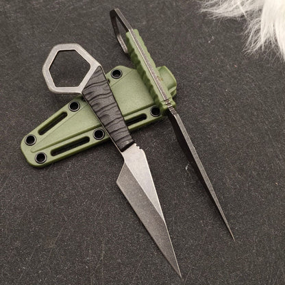 MASALONG Mini Karambit Fixed Blade Neck Knife - EDC Outdoor Utility