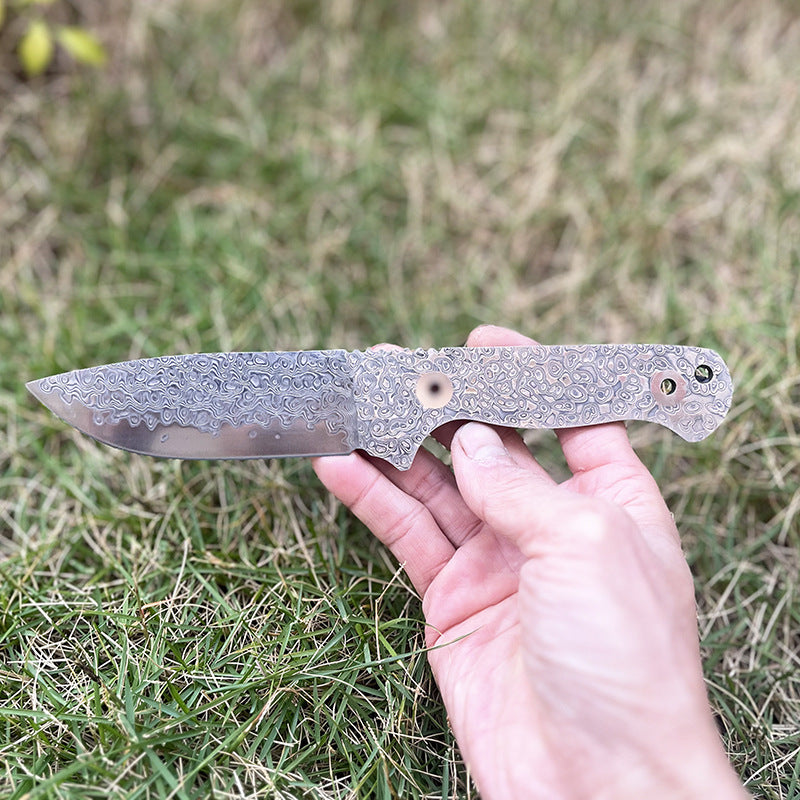 MASALONG DIY Damascus Steel Blade Blank - Semi-Finished Knife Making Project KNI-FD-014