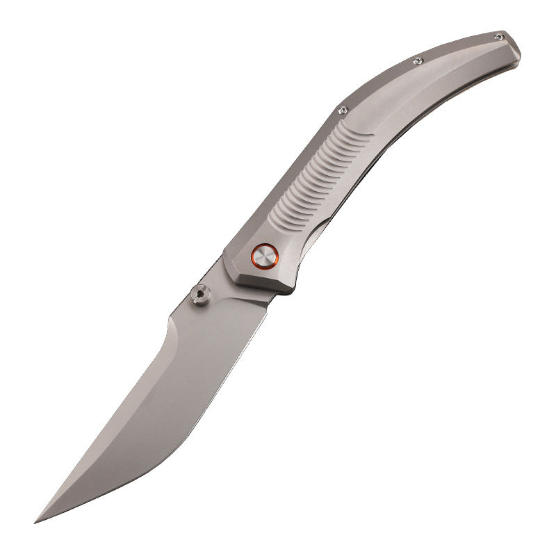 MASALONG 14C28N Steel Folding Knife - TC4 Titanium EDC Utility KNI-FD-015