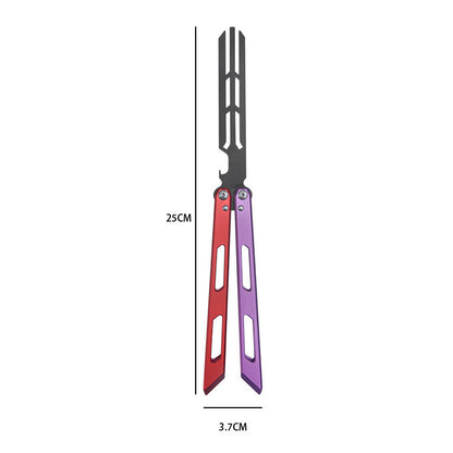 MASALONG Butterfly Style Trainer - Unsharpened Folding Practice Tool MA-TJD-Balis-7
