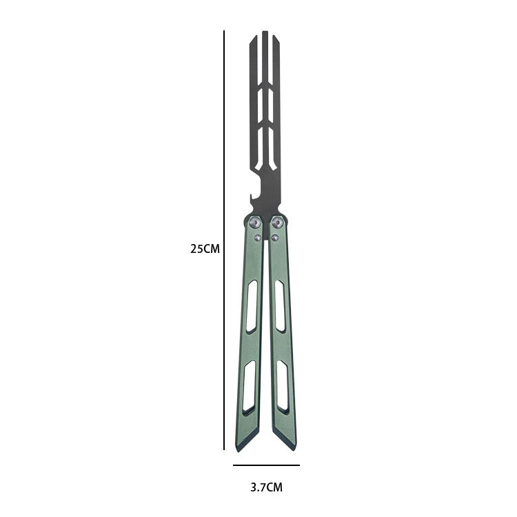 MASALONG Butterfly Style Trainer - Unsharpened Folding Practice Tool MA-TJD-Balis-7