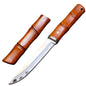 MASALONG Japanese Style Outdoor Utility Knife - Three-Layer Steel Blade