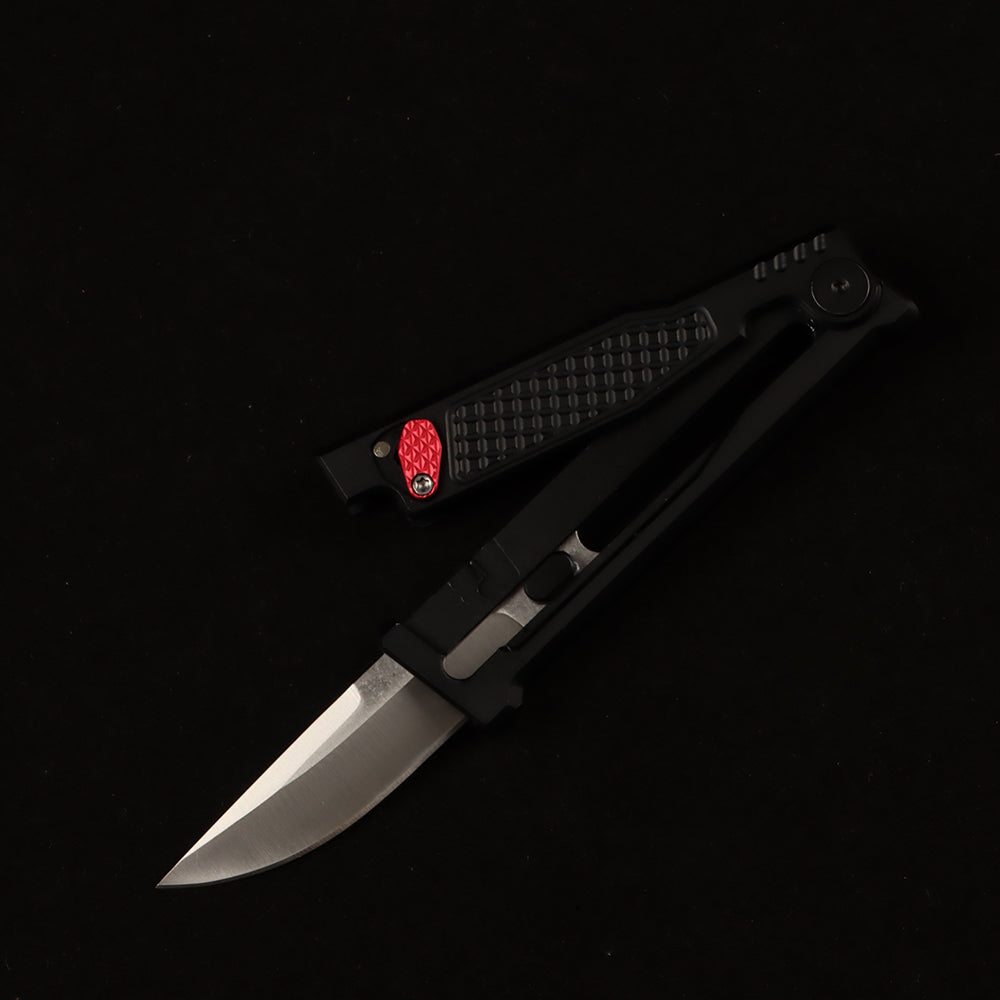 MASALONG D2 Steel Folding Utility Knife - CNC Aluminum EDC Outdoor Tool
