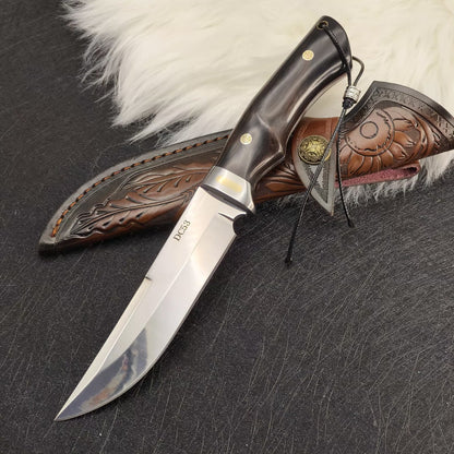 MASALONG DC53 Fixed Blade Outdoor Utility Knife - Camping & Bushcraft Tool