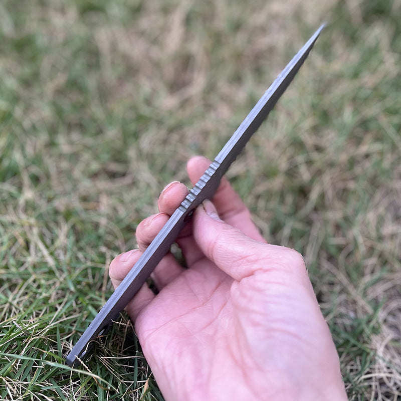 MASALONG DIY Damascus Steel Blade Blank - Semi-Finished Knife Making Project KNI-FD-014
