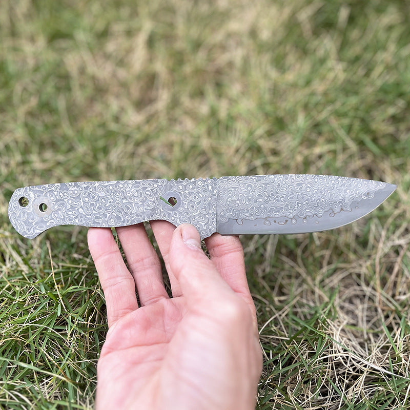 MASALONG DIY Damascus Steel Blade Blank - Semi-Finished Knife Making Project KNI-FD-014