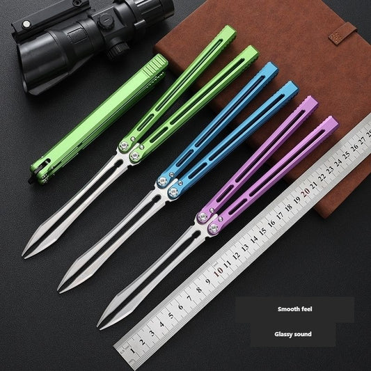 MASALONG Tuning Fork Butterfly Trainer - Aluminum Alloy Practice Tool CNC-machined hollow aluminum alloy handle MA-TJD-Balis-8