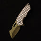 MASALONG kni215 Ultra Mini Folding Pocket Knife D2 Blade, TC4 Titanium Handle High-quality folding knife