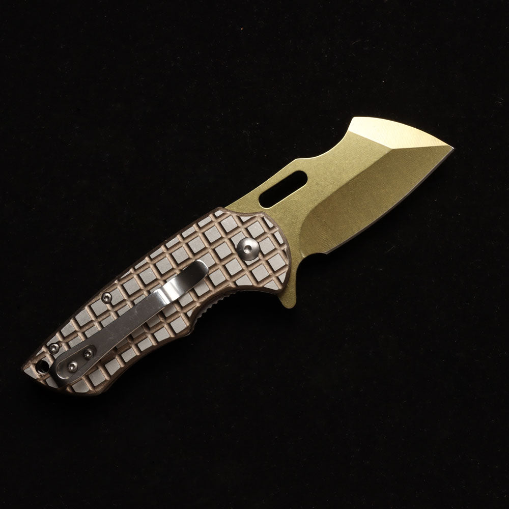 MASALONG kni215 Ultra Mini Folding Pocket Knife D2 Blade, TC4 Titanium Handle High-quality folding knife