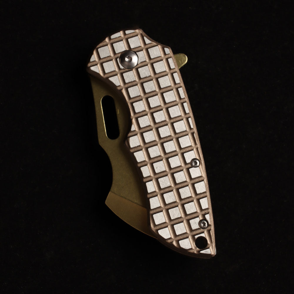 MASALONG kni215 Ultra Mini Folding Pocket Knife D2 Blade, TC4 Titanium Handle High-quality folding knife