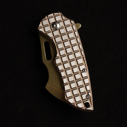 MASALONG kni215 Ultra Mini Folding Pocket Knife D2 Blade, TC4 Titanium Handle High-quality folding knife