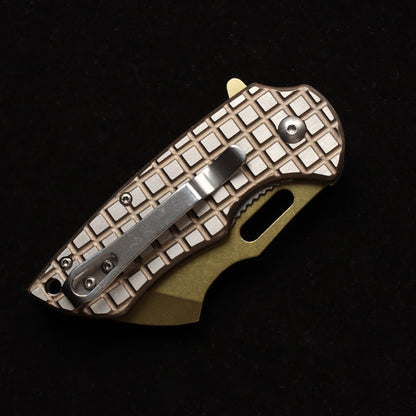 MASALONG kni215 Ultra Mini Folding Pocket Knife D2 Blade, TC4 Titanium Handle High-quality folding knife