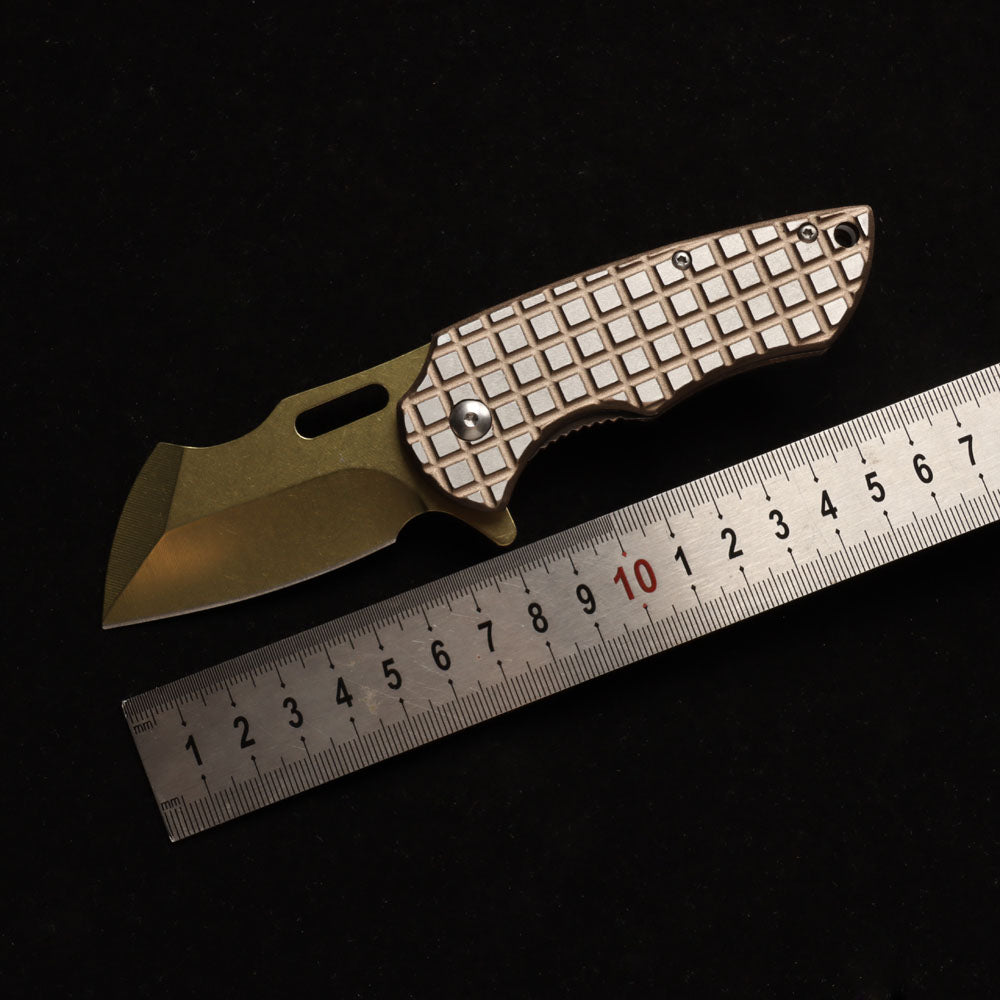 MASALONG kni215 Ultra Mini Folding Pocket Knife D2 Blade, TC4 Titanium Handle High-quality folding knife