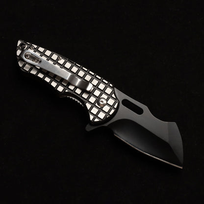 MASALONG kni215 Ultra Mini Folding Pocket Knife D2 Blade, TC4 Titanium Handle High-quality folding knife