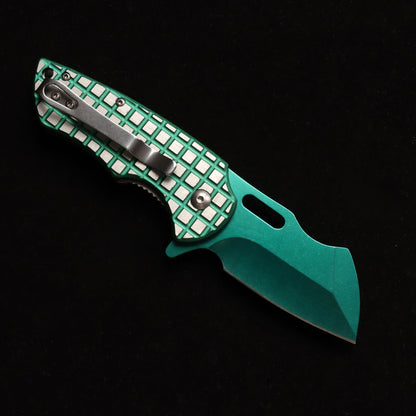 MASALONG kni215 Ultra Mini Folding Pocket Knife D2 Blade, TC4 Titanium Handle High-quality folding knife