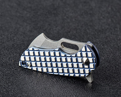MASALONG kni215 Ultra Mini Folding Pocket Knife D2 Blade, TC4 Titanium Handle High-quality folding knife